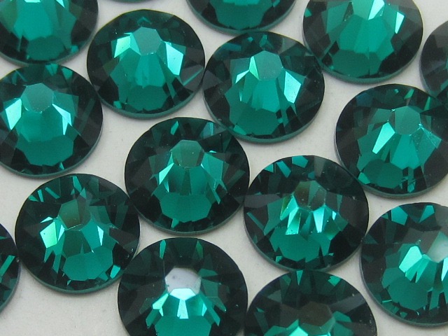 1 Gross 12ss EMERALD (VIVA) FLATBACK PRECIOSA Rhinestones